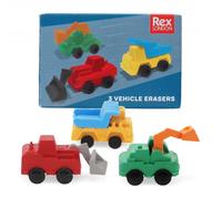 Rex London Erasers - Construction Vehicles Rubbers erasers Cute Stationary