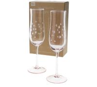 Rex London Etched Star Champagne Glasses (Set of 2) - Pink 200ml