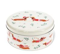 Rex London Festive Sausage Dog Cake Storage Tin