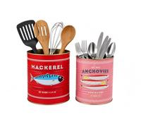 Rex London Fish Storage Tins Set of 2 - Vintage Kitchen Accessories, Medium