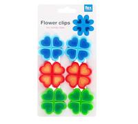 Rex London Flower-Shaped Bag Clips (Pack of 6)
