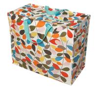 REX LONDON Ivy Leaves Large Storage Bag with Zip - Strong and Durable 55 x 48 x 28cm 70l