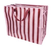 Rex London Jumbo storage bag - Pink with brown stripe