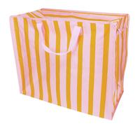 Rex London Jumbo storage bag - Pink with orange stripe