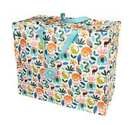 Rex London - Jumbo Storage Bag with Zip for Home Storage 70L - Wild Wonders | storage bags, moving bags, moving house essentials, clothes storage bag, garment tidy, house essentials, laundry bag