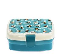 REX London Kids Lunch Box, Bento Box with Compartments, lunchbox, Bumblebee | lunch box kids, bento box, lunchbox, lunchboxes kids, bento boxes, food container, meal prep, school supply, carry lunch