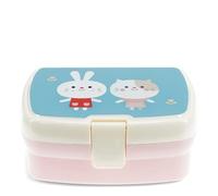 Rex London Kids Lunch Box, Bento Box with Compartments, Small Lunchbox for Pack Lunch, Sectioned Food Container, Durable Lunch Box for Kids School Meals and Snacks