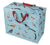 REX LONDON Large Storage Bag with Zip - Strong and Durable 55 x 48 x 28cm 70l - Choice of Design (Garden Birds)