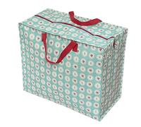 REX LONDON Large Storage Bag with Zip - Strong and Durable 55 x 48 x 28cm 70l - Vintage Doily Design