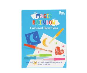Rex London Magic rainbow coloured blow pens