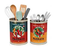 Rex London Passata Storage Tins Set of 2 - Vintage Kitchen Accessories, XL