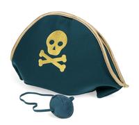 Rex London Pirate hat and eye patch set