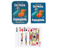 Rex London Playing cards in a tin - Cerveza Española