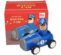 Rex London Push Down Action Racing Car Blue