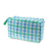 Rex London Quilted wash Bag - Blue Gingham