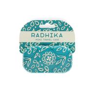 Rex London Radhika Mini Travel Case, Hard Shell Makeup Bag, Small Carry Case for Accessories, Tech Pouch, Cable Organiser Bag, Portable Pouch, Bags & Cases, Travel Organiser, Floral Pattern.