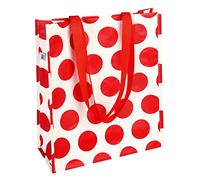 Rex London Reusable Eco-friendly Shopping Bag - Red on Cream Spotlight