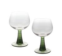 Rex London Roemer Glasses (Set of 2) - Green 350ml