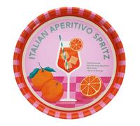 Rex London Round metal serving tray - Aperitivo Spritz