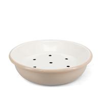 Rex London Round two-part enamel soap dish - Mushroom