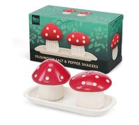 REX London Salt and Pepper Shakers Set, Modern Table Seasoning Pots, Compact Salt Dispenser and Pepper Pot, Stylish Kitchen Dining Accessories, Novelty Design Salt & Pepper Set