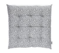 Rex London Seat Pad Cushion, Grey Leaf, 37x37cm | leaf pattern, soft
