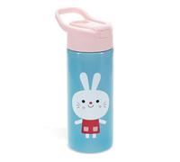 Rex London Stainless steel bottle with push button lid 500ml, Lottie and