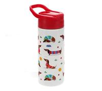 Rex London Stainless steel bottle with push button lid 500ml, Sunny