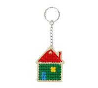Rex London Stitch Your own Wooden Keyring - House