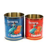 Rex London Storage Tin Set - Snack Tin Can Storage | Vintage Storage Tins | Retro Kitchen Accessories Decorative Tin | Tin Storage for Kitchen | Retro Decor Vintage Tin | Stackable Metal Tins