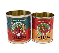 Rex London Storage Tin Set - Snack Tin Can Storage | Vintage Storage Tins | Retro Kitchen Accessories Decorative Tin | Tin Storage for Kitchen | Retro Decor Vintage Tin | Stackable Metal Tins
