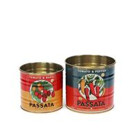 Rex London Storage Tin Set - Snack Tin Can Storage | Vintage Storage Tins | Retro Kitchen Accessories Decorative Tin | Tin Storage for Kitchen | Retro Decor Vintage Tin | Stackable Metal Tins