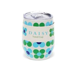 Rex London Travel Cup 350ml, Blue and Green Daisy, Picture Frames, Floral. | picture frames, photo frames, frame, wooden photo frame, picture display, wall art mount, wooden tabletop, portrait gallery