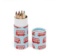 Rex London Tube of Colouring Pencils - TfL Routemaster Bus