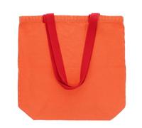 Rex London Two-tone cotton tote bag - Coral