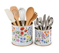 Rex London Wild Flowers Storage Tins Set of 2 - Decorative Tin, Mini | storage tin, snack tin, can storage, vintage kitchen accessories, retro kitchen accessories, snack canister, retro can