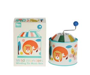 Rex London Winding Tin Music Box - Wild Wonders
