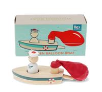 Rex London Wooden balloon-powered boat | wooden sailor figure
