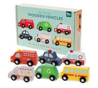 Rex London Wooden push along vehicles (set of 6) | 6 colourful car