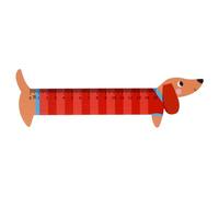 Rex London Wooden Ruler - Sausage Dog