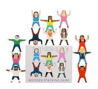 Rex London Wooden Stacking Characters Game