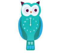 Rex London Wooden wall clock with pendulum - Owl