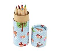 Rex London Woodland Creatures Colouring Pencils In A Tube (set Of 12)