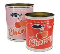 Rex London XL storage tins (set of 2) - Cherry
