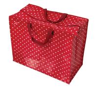 Rex London Zipped Shopper Bag, Red Retrospot, 48x55x28cm