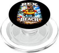 Rex On The Beach Dinosaur with Floaties Meme Adult Humor Pun PopSockets PopGrip for MagSafe