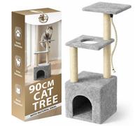 Rex & Roxy 90Cm Cat Tree - Cat Scratching Post - Multi Level Tower For Cats - Trees For Indoor Cats With Playful Rope