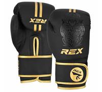 Rex Sports Boxing gloves with FREE Skipping Rope, Training gloves, Heavy duty punching gloves Boxing Gloves for punching bags & sparring training kids & adult size 2 OZ to 16 OZ (GOLD/BLACK, 14 OZ)