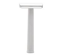 Rex Supply Co. Page Three Piece Double Edge Safety Razor - Aircraft Aluminum Finish, Ultra-Light CNC-Milled Razor for Men, Durable Travel Shaver Compatible with All Standard DE Blades