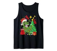 Rex The Hall Cute Kids Christmas Dinosaur for Boys Tank Top
